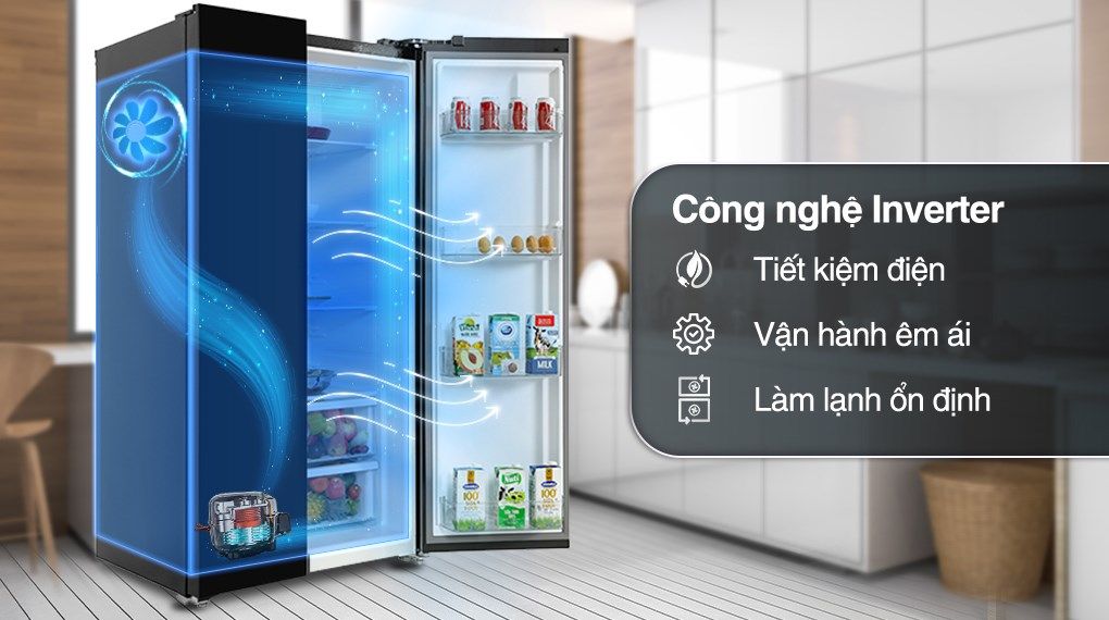 Tủ lạnh Electrolux Inverter 624 Lít ESE6600A-BVN