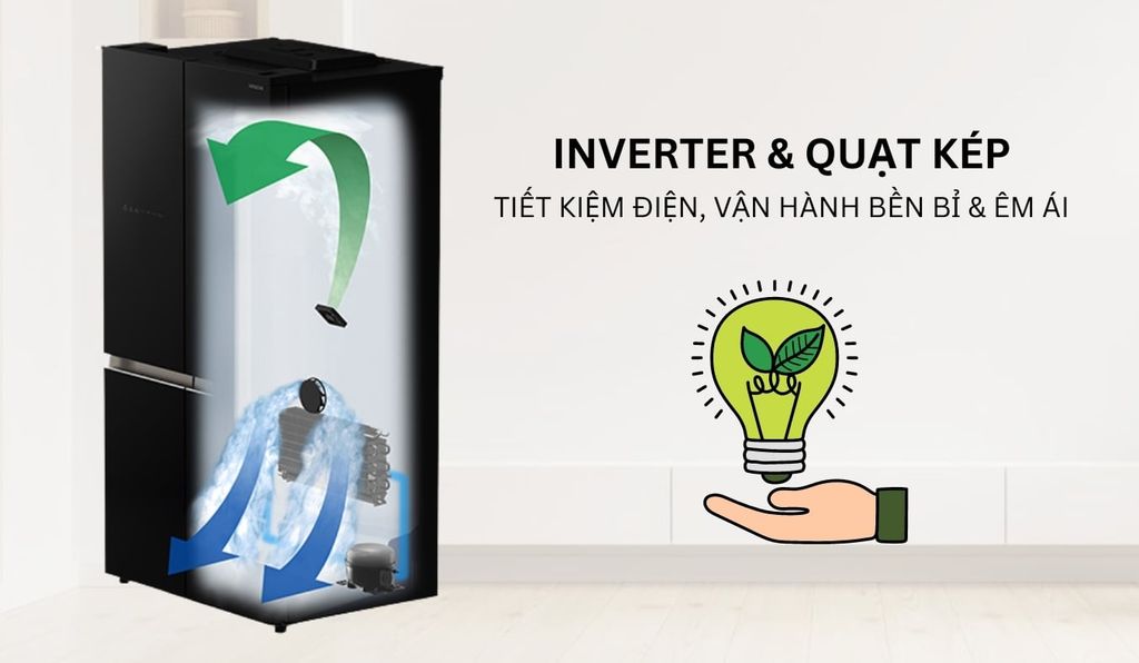 Tủ lạnh Hitachi Inverter 645 lít R-WB700VGV2 GBK
