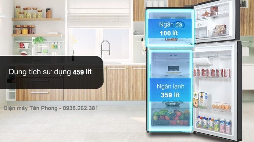 Tủ lạnh LG LTD46BLMA 459 lít 2 cánh Inverter