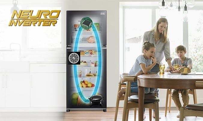 Tủ lạnh Mitsubishi Electric Inverter 376 lít MR-FX47EN-GSL-V