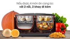 Nồi cơm 2 ngăn đa năng Sharp 1.8 lít KN-TC50VN-WH