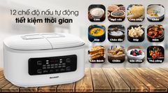 Nồi cơm 2 ngăn đa năng Sharp 1.8 lít KN-TC50VN-WH