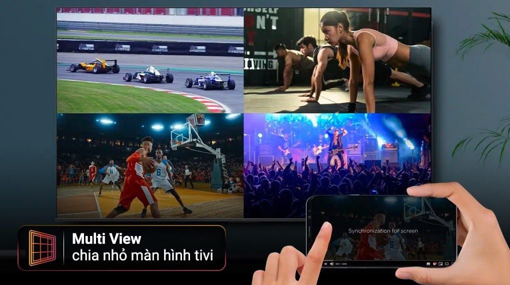 Google Tivi MiniLed QLED TCL 4K 75 inch 75C845