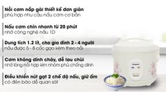 Nồi cơm điện nắp gài Kangaroo 1.2 lít KG12RC1