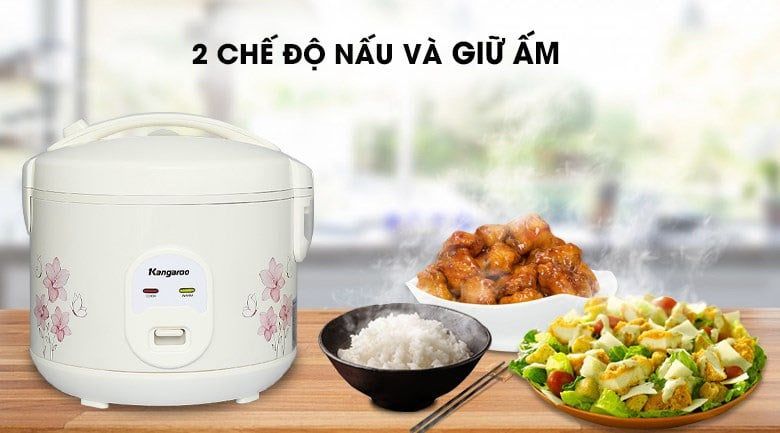 Nồi cơm điện nắp gài Kangaroo 1.2 lít KG12RC1