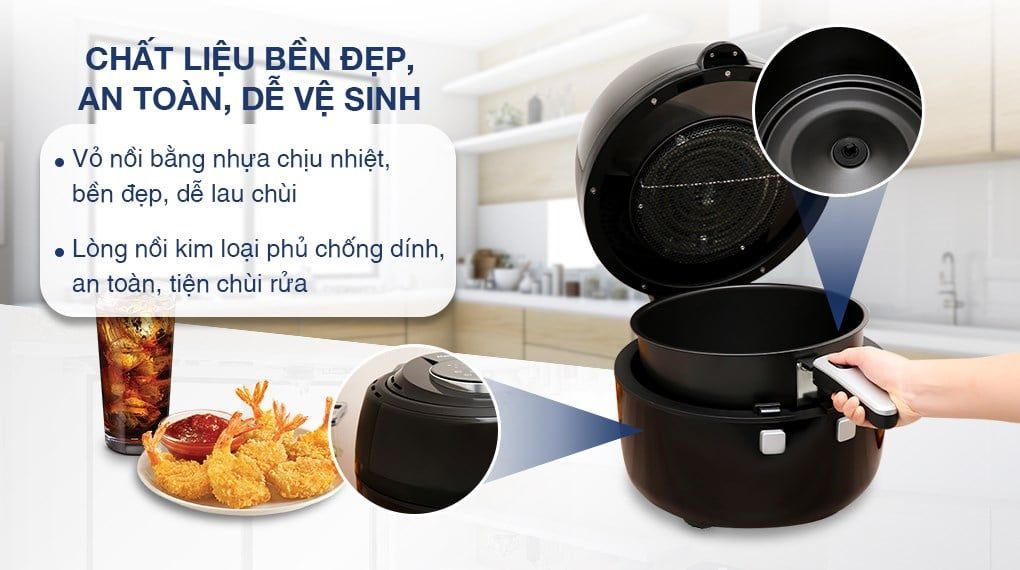 Nồi chiên không dầu Kangaroo KG65AF 6.5 lít