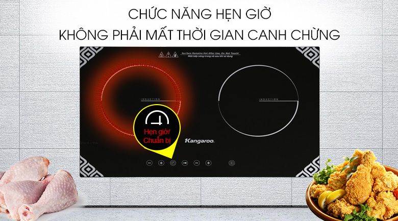 Bếp từ đôi lắp âm Kangaroo KG498N