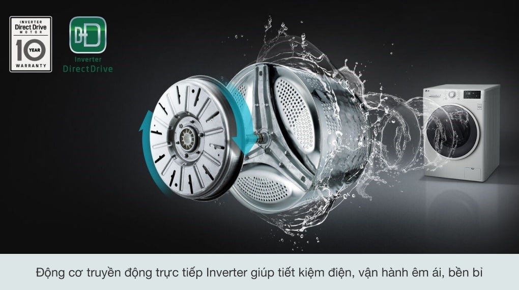 Máy giặt LG Inverter 8.5 kg FV1408S4W.ABWPEVN