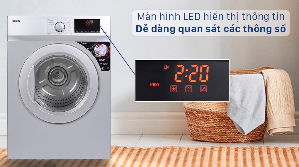 Máy sấy thông hơi Galanz 7 Kg DV-70T5C(S)