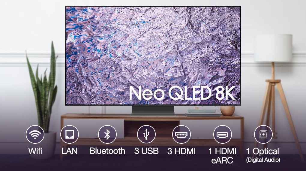 Smart Tivi Neo QLED 8K 75 inch Samsung QA 75QN800C