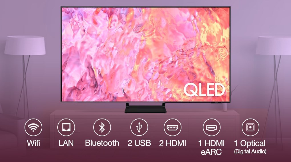 Smart Tivi QLED 4K 65 inch Samsung QA65Q60C [ 65Q60C ]