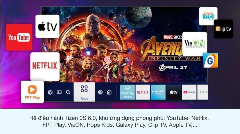 Smart Tivi Khung Tranh The Frame QLED Samsung 4K 50 inch QA 50LS03A