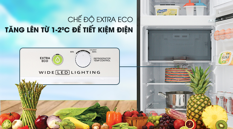 Chế độ Extra Eco -  Tủ lạnh Sharp Inverter 196 lít SJ-X201E-DS 