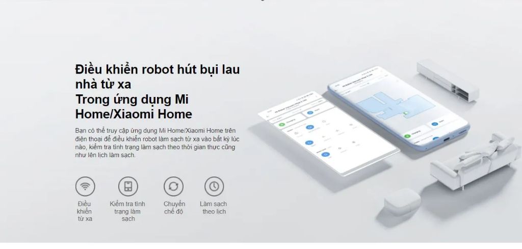 Robot hút bụi Xiaomi Robot Vacuum BHR7725EU