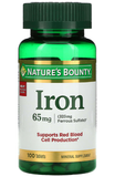  Viên uống bổ sung sắt Nature's Bounty Iron 65 Mg 100 viên 
