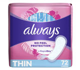 Băng vệ sinh Always Dailies Thin Unscented Panty Liners 72 miếng 