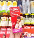  Siro hỗ trợ giảm đau hạ sốt cho bé Children's Tylenol Pain + Fever Relief Cold Medicine Bubble Gum 4Oz 120ml 