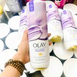  Sữa tắm OLAY Indulgent Moisture Notes of Elderberry & Almond Cream - 24HR Moisturizing Body Wash 20Oz 591ml 