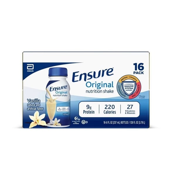Sữa Mỹ thùng Ensure Nước Original Vanilla 16 chai