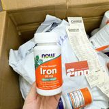  Viên uống bổ sung sắt Now Foods Iron Double Strength 36 mg 90 viên 