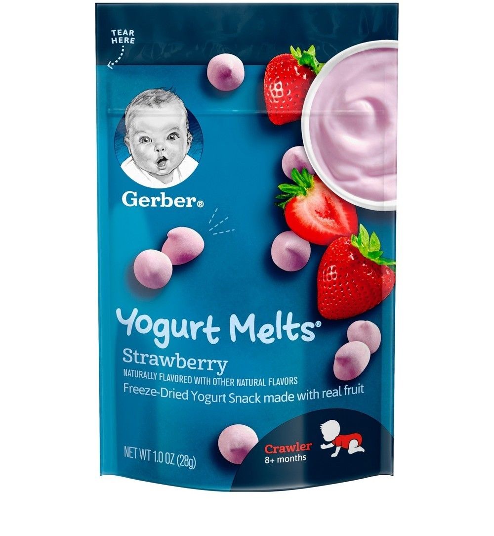  Sữa chua khô cho bé Gerber 1Oz 28g (Vị dâu) 