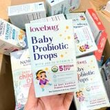  Siro bổ sung lợi khuẩn cho bé LoveBug Probiotics Baby Probiotic Drops with Vitamin D 0.34Oz 10ml 