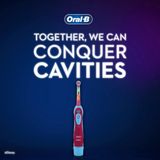  Bàn chải pin Oral-B Kid's Battery Toothbrush Featuring Disney Princess, for Kids 3+, Pink / Turquoise 