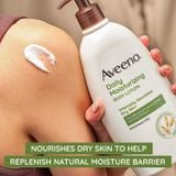  Sữa dưỡng ẩm Aveeno Daily Moisturizing Body Lotion with Soothing Oat to Nourish Dry Skin, Fragrance-Free, 18oz 532ml 