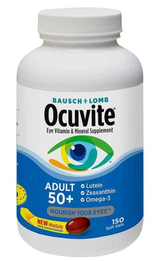  Viên uống bổ mắt Ocuvite Adult 50+ Bausch & Lomb 150 viên 