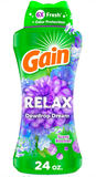  Viên xả quần áo Gain In-Wash Relax DewDrop Dream, Scent Booster 24Oz 680g 