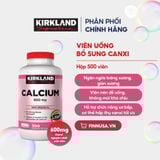  CTY-Viên uống bổ sung canxi Kirkland Signature™ Calcium 600 mg + D3 500 viên 
