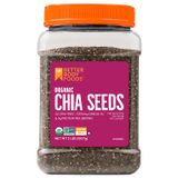  Hạt chia có chứa Omega 3 BetterBody Foods Organic Chia Seeds with Omega-3, Non-GMO 907g 