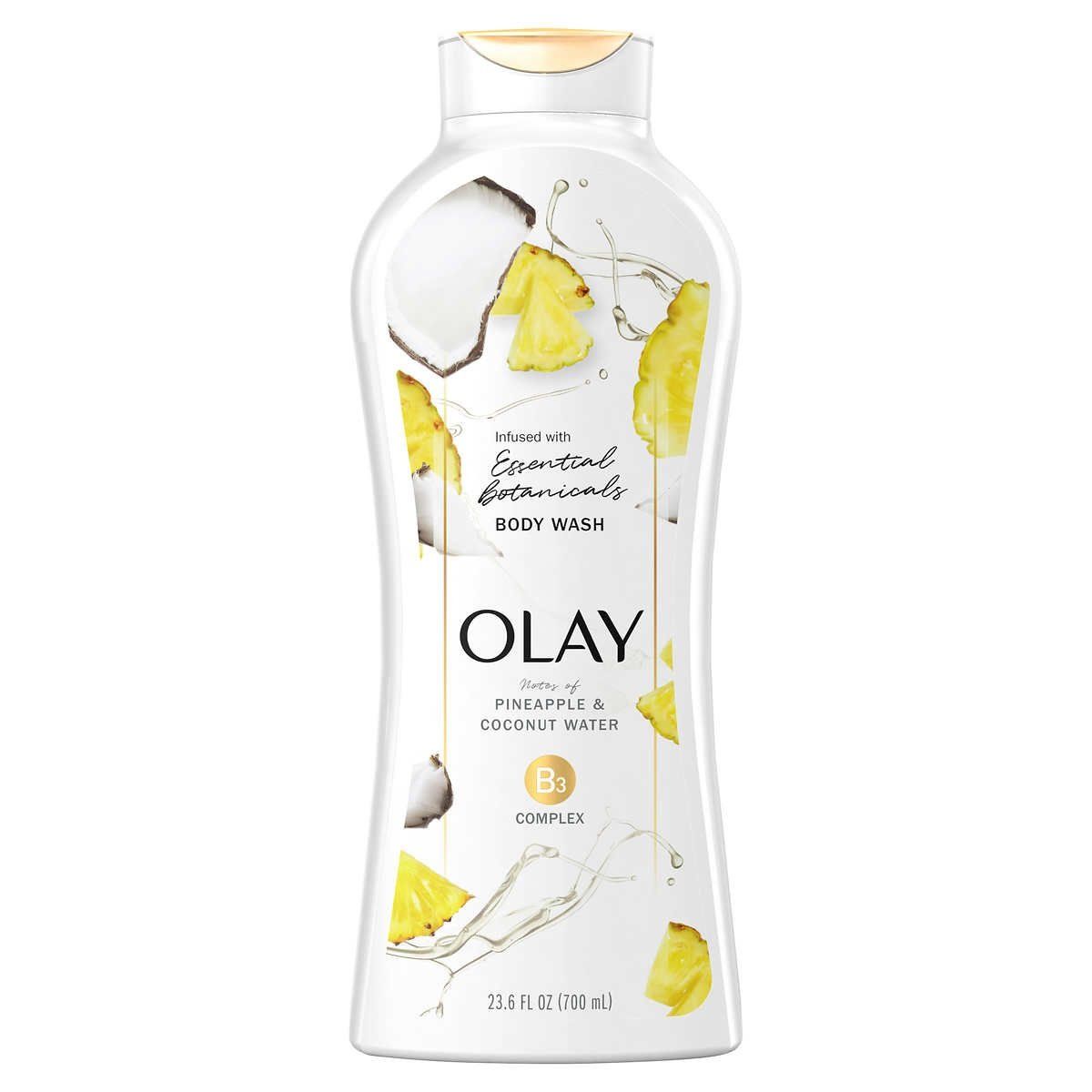  Sữa tắm Olay Essential Botanicals Body Wash B3 Complex Pineapple & Coconut Water 700ml 23.6Oz 