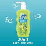  Sữa tắm gội Dial Kids 2-in-1 Body+Hair Wash Melon 24Oz 709ml 