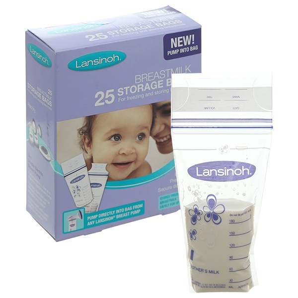  (SALE-SNL) Túi trữ sữa Lansinoh Breastmilk Storage Bags 25 cái 