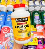  Viên uống dầu cá Kirkland Signature Fish Oil Concentrate with Omega-3 Fatty Acids 400 viên 