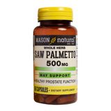  CTY- Viên uống hỗ trợ tăng cường sức khỏe tuyến tiền liệt Mason Natural Saw Palmetto 500 mg 60 viên 