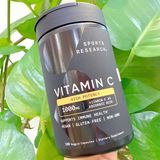  Viên uống bổ sung Sports Research Vitamin C 1000mg 180 viên 