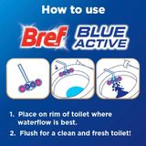  Viên khử mùi bồn cầu Bref Blue Active Flower Toilet Cleaner 50g 