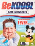  Miếng dán hạ sốt cho bé Be Koool Soft Gel Sheets For Kids 4 miếng 