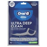  Tăm chỉ nha khoa làm sạch sâu Oral-b Glide Ultra Deep Clean Floss Picks Cool Mint Flavor 75 cây 