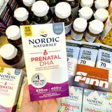  CTY - Viên uống bổ sung cho mẹ bầu Nordic Natural Prenatal DHA 830mg Omega 3 400IU Vitamin D3 90 viên 