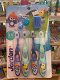  Set bàn chải cho bé Jordan Step 2 Kids Toothbrush | Infant Toothbrush for Age 3-5 Years Old 