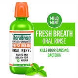  Nước súc miệng TheraBreath Fresh Breath Dentist Formulated Oral Rinse - Mild Mint 16Oz 473ml 