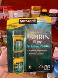  Set 2 hộp viên uống giảm đau Kirkland Signature Low Dose Aspirin 81mg 2 x 365 viên 