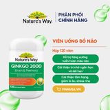 CTY-Viên uống bổ não Nature's Way Ginkgo 2000 Brain & Memory 120 viên 