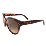  Mắt kính Chloe Gradient Brown Round Ladies Sunglasses CE699SA 218 55-19-135 