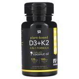  Viên uống bổ sung Sports Research Vitamin D 5000iu & Mk7 Vitamin K2 100mcg 60 viên 