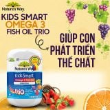  Viên uống Omega 3 Fish Oil Nature's Way Trio Kids Smart hộp 180 viên 