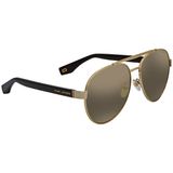  Kính Marc Jacobs Grey Ivory Mirror Aviator 60mm Sunglasses Marc 341/S 02M2 60 